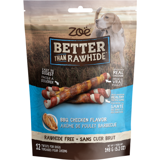 Better than Rawhide Twists BBQ Chicken Flavour 12 pack