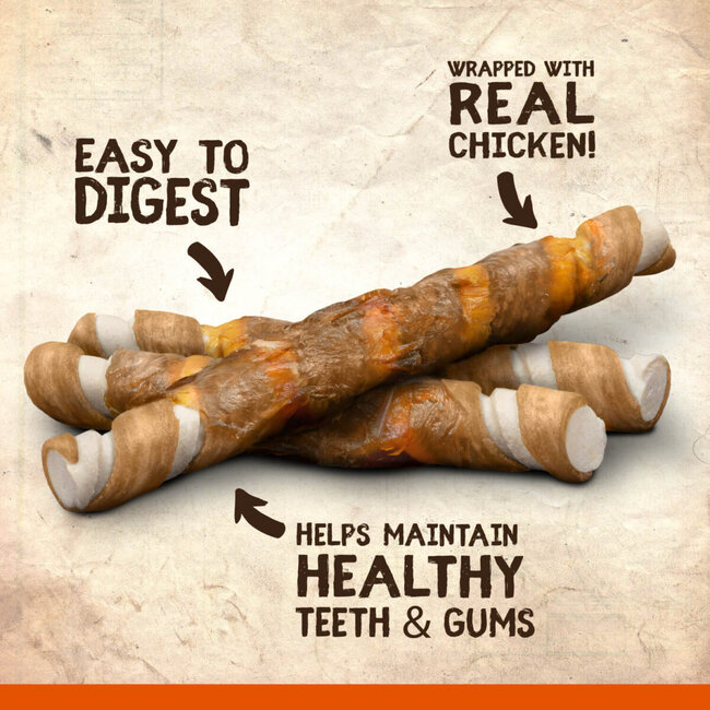 Better than Rawhide Twists Peanut Butter Flavour 12 pack