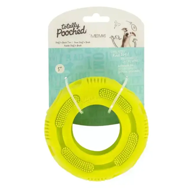 Totally Pooched Stuff'n Brush Tire 5"