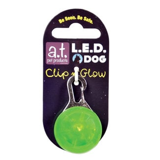 Animal Treasures LED Clip n' Glow Tag Green