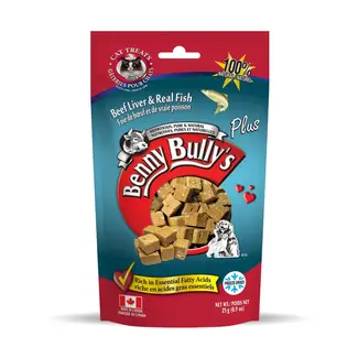 Benny Bully's Benny Bullys Beef Liver Plus Fish Cat Treats 25g