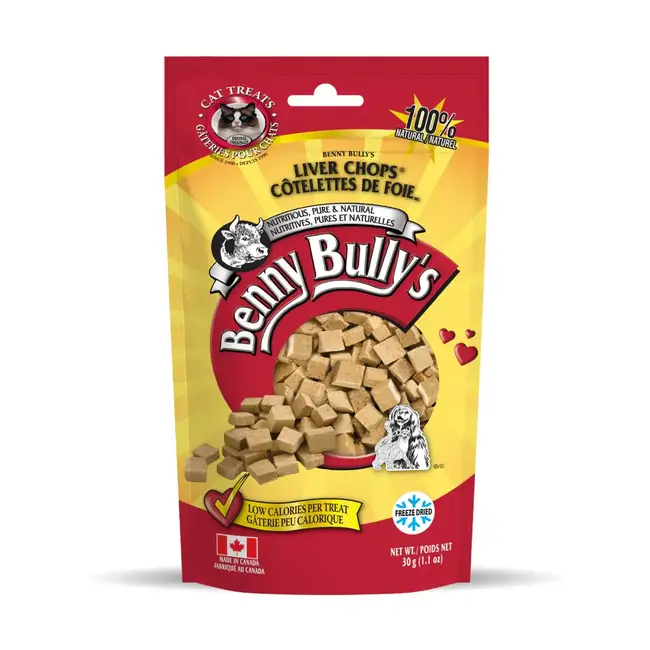 Benny Bully's Liver Chops Cat Treats 30g