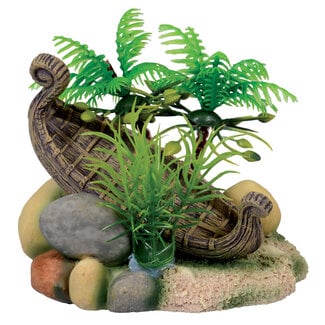 Underwater Treasures Island Shipwreck Aquarium Ornament