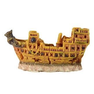 Underwater Treasures Mini Ship Aquarium Ornament