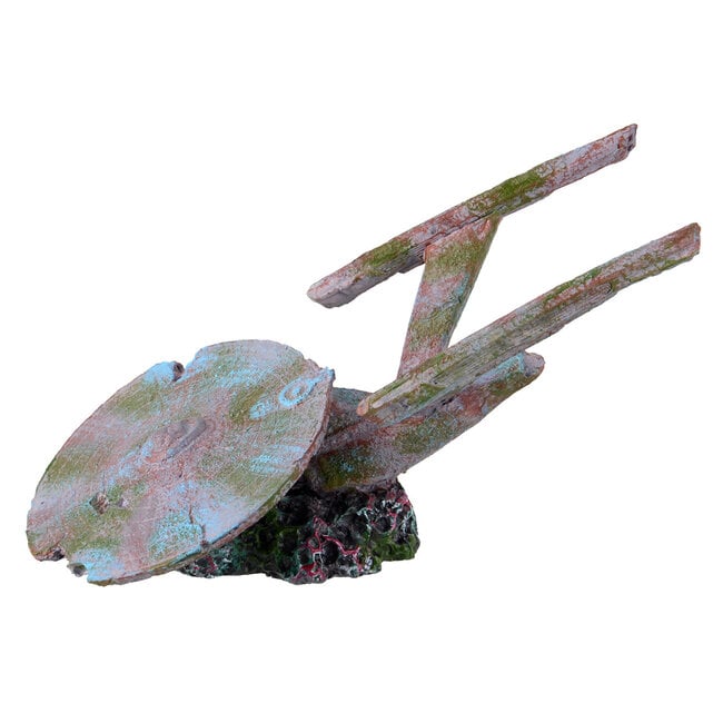 Sunken Space Ship Small Aquarium Ornament