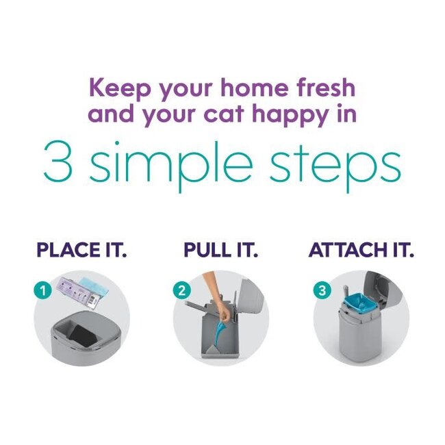 Litter Genie Easy Roll Long-Lasting Refill 20 Bags