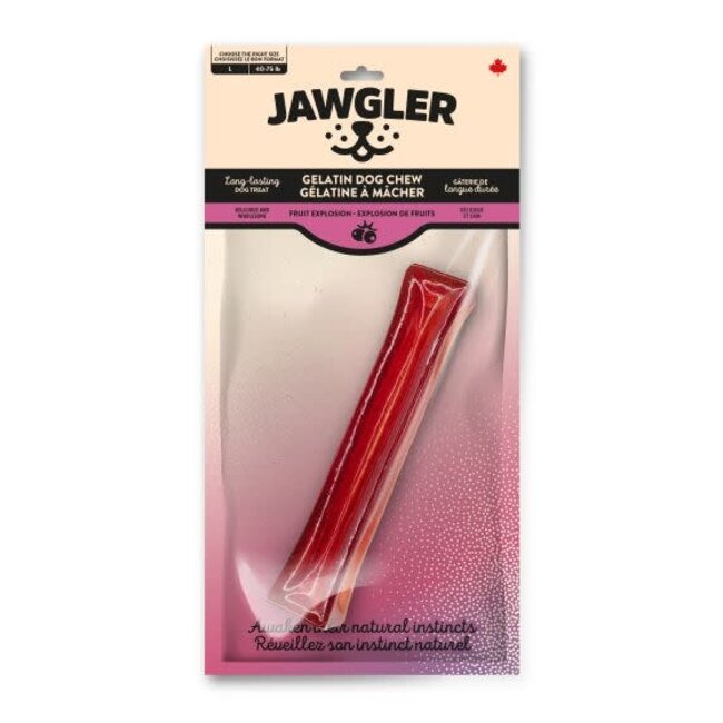 Jawgler Fruit Explosion Gelatin Dog Chew Large