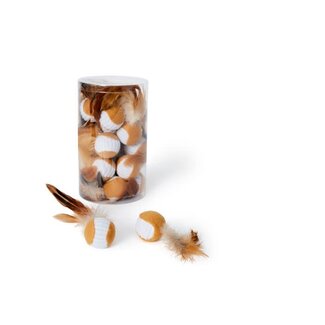 Bud'z Bud'Z Ball With Feather Cat Toy Bud'z Bud'Z Ball With Feather Cat Toy