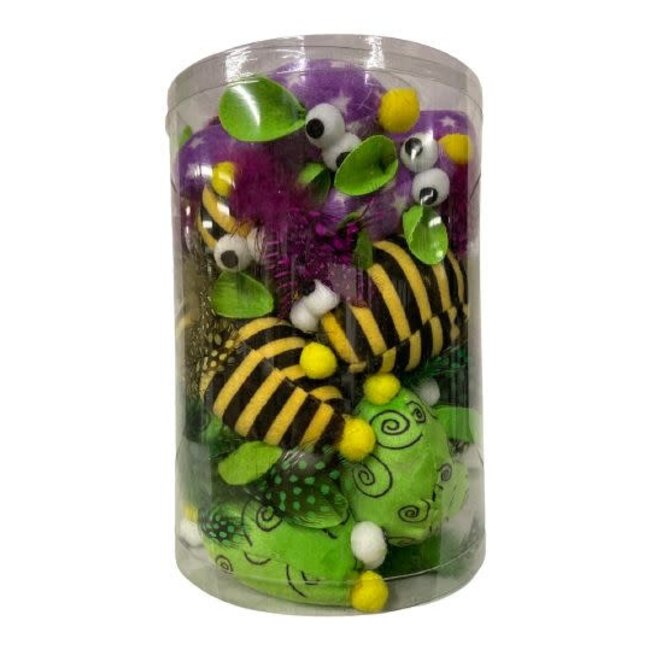 Bud'Z Mixed Colours Mouse Cat Toy