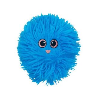 Bud'z Bud'Z 3 Layer Fluffy Ball Blue Plush Dog Toy Small 4"