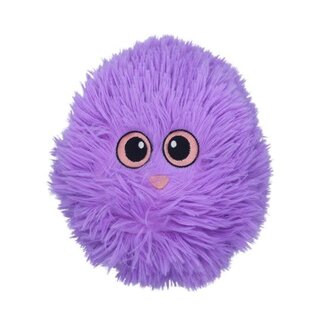 Bud'z Bud'Z 3 Layer Fluffy Ball Purple Plush Dog Toy Large 7"