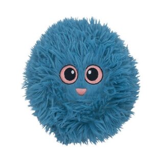 Bud'z Bud'Z 3 Layer Fluffy Ball Steel Blue Plush Dog Toy Large 7"