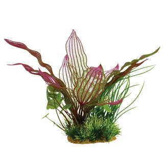 Underwater Treasures Lace Grass Scene 9" Aquarium Ornament