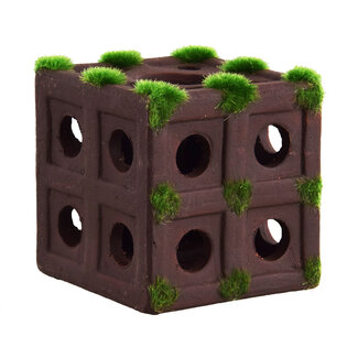 Underwater Treasures Mossy Shrimp Cubes 2.5" Aquarium Ornament Underwater Treasures Mossy Shrimp Cubes 2.5" Aquarium Ornament