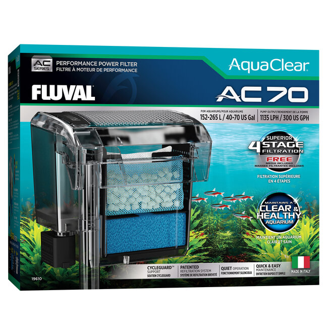 AquaClear AC70 Power Filter - 40-70Gal/152-265L