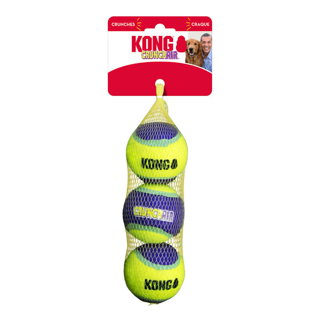 Kong CrunchAir Balls Medium 3pk