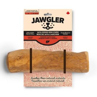 Jawgler Java Wood Dog Chew Smoked Ham Medium