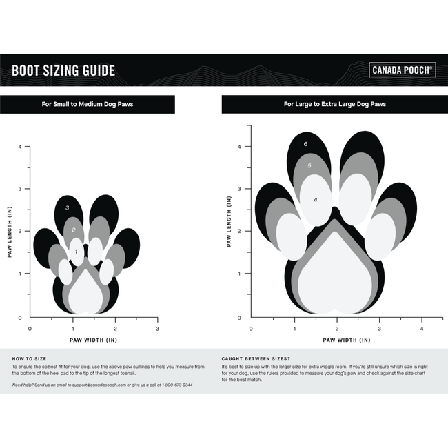 Canada Pooch Suspender Boots Black