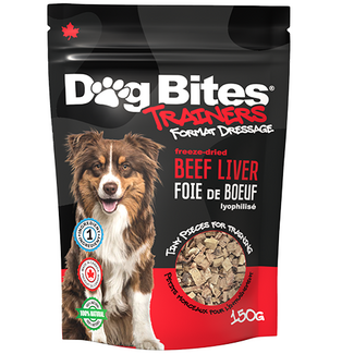 Dog Bites Dog Bites Freeze Dried Beef Liver Trainers For Dogs 150g