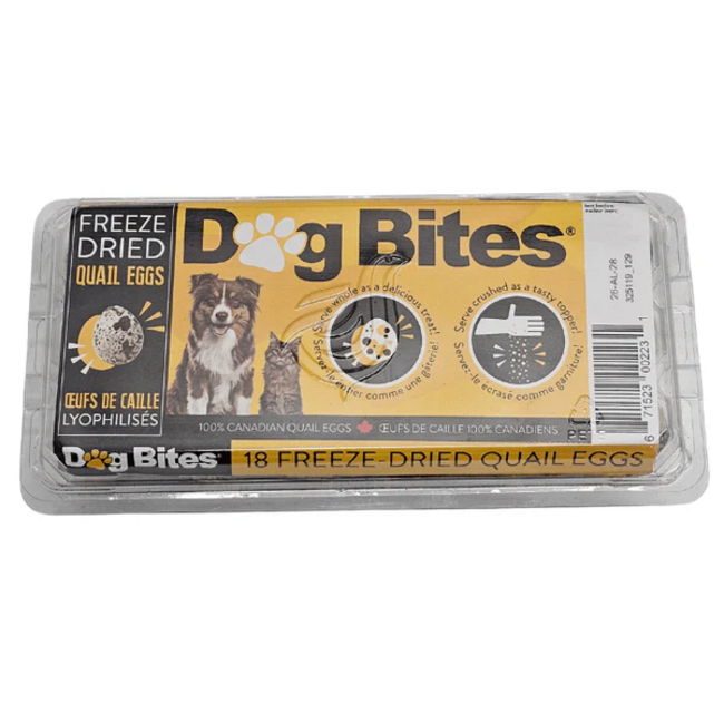 Dog Bites Freeze-Dried Quail Eggs For Dogs 18pk
