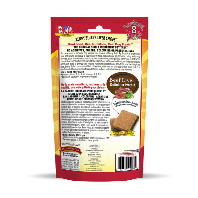 Benny Bully's Liver Chops Original 500g