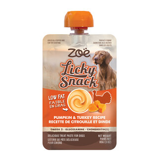 Zoë Zoe Licky Snack Pumpkin & Turkey Recipe 85g Pouch