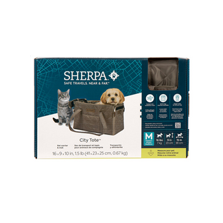 Sherpa Sherpa® City Tote™ Machine-Washable Convertible Pet Carrier & Mat Driftwood Brown Medium