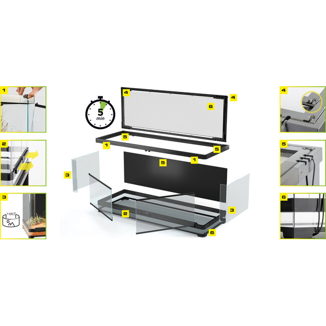 Exo Terra Vista 120XL Panoramic Natural Terrarium 120x60x60cm (48x24x24in)