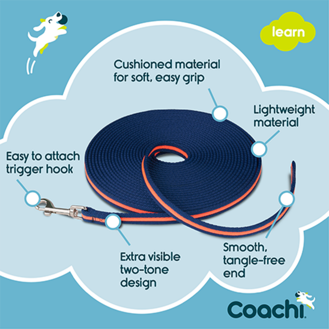Coachi Training Line Navy & Coral 10m (32.8')