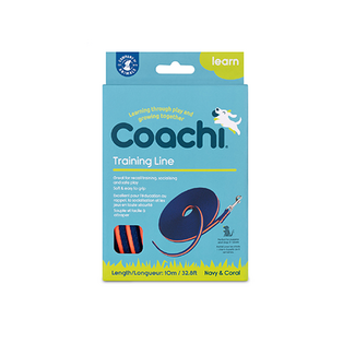 Company of Animals Coachi Training Line Navy & Coral 10m (32.8')