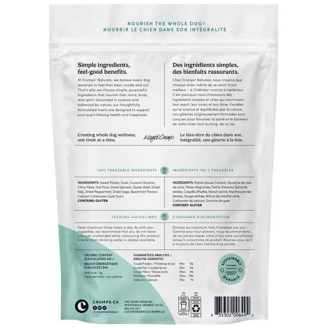 Crumps Fresh Bites Spearmint Dog Treat 207g