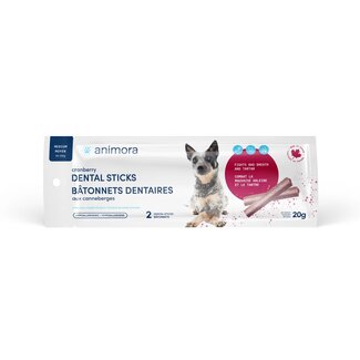 Animora Animora Cranberry Dental Sticks For Dogs Medium 2pk 20g