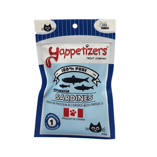 Yappetizers Yappetizers Dehydrated Cat Treat Sardines 20g