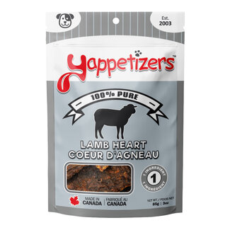 Yappetizers Yappetizers Dehydrated Dog Treat Lamb Heart 85g