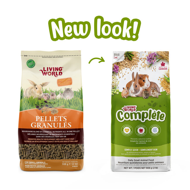 Living World Small Animal Pellets - 900 g (2 lbs)