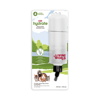 Living World Hydrate Leak-Proof Plastic Water Bottle Large 475 ml (16 oz)