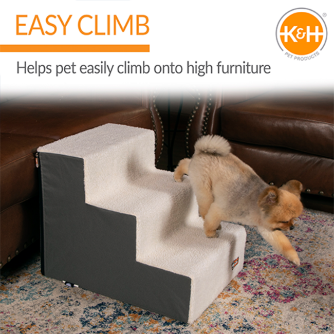 Pet Steps Fleece 3 Step Gray