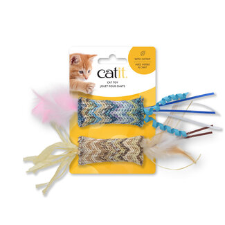 Catit Catit Natural Feathers Cat Toy 2pk