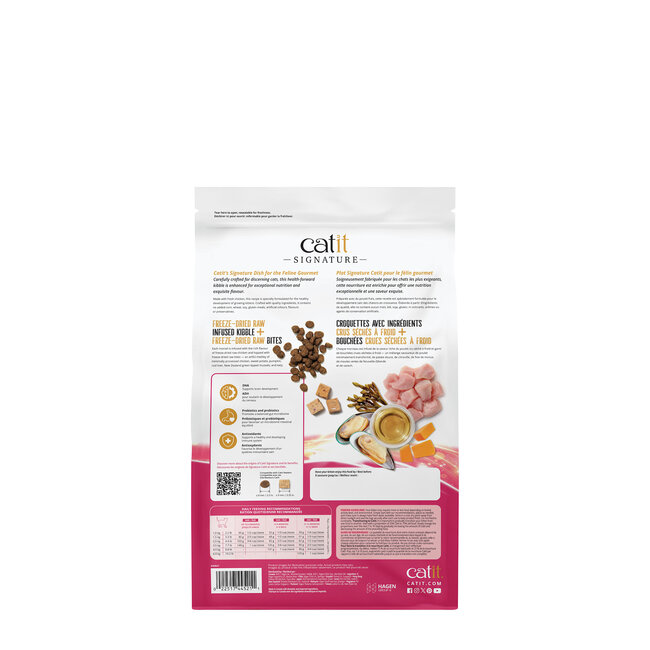 Catit Signature Freeze-Dried Raw Nutrition for Kittens Chicken Recipe 1.8kg (4lb)