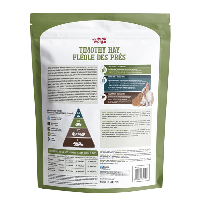 Living World Timothy Hay 2.72kg (6lb)