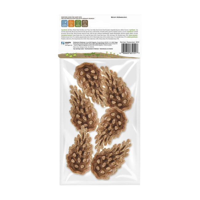 Living World Edible Pine Cones Chew Toy 6pk