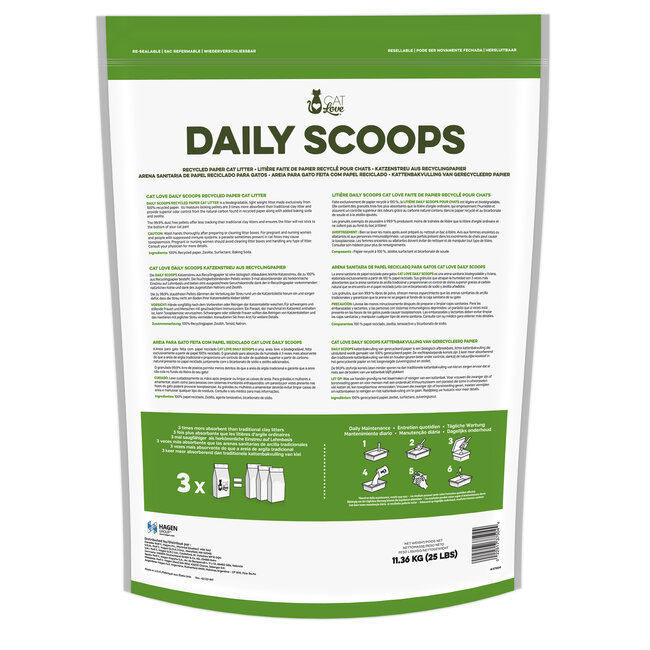 Daily Scoops Recycled Paper Litter 25lb
