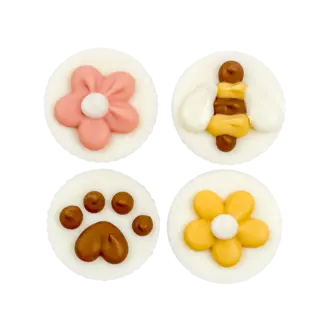 Bosco and Roxys Peanut Butter Flavoured Treat Cups Bees Flowers & Paws Happy Hive