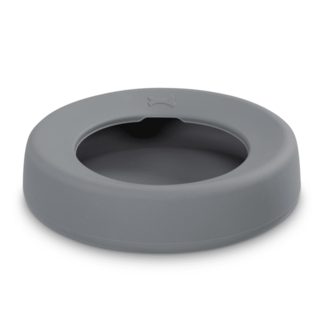 Messy Mutts Messy Mutts Silicone Non-Spill Bowl Grey 5 Cups