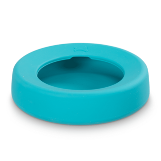 Messy Mutts Messy Mutts Silicone Non-Spill Bowl Blue 5 Cups