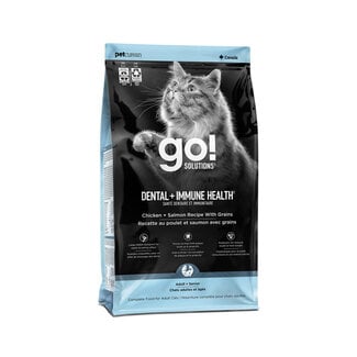 Petcurean - Go! Solutions Go! Dental + Immune Health Chicken + Salmon Recipe With Grains for Cats 2.5lb