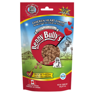 Benny Bully's Benny Bully's Chicken Heart Chops Cat Treats 20g