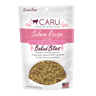 Caru Caru Soft ‘n Tasty Baked Salmon Recipe Bites for Cats 77g