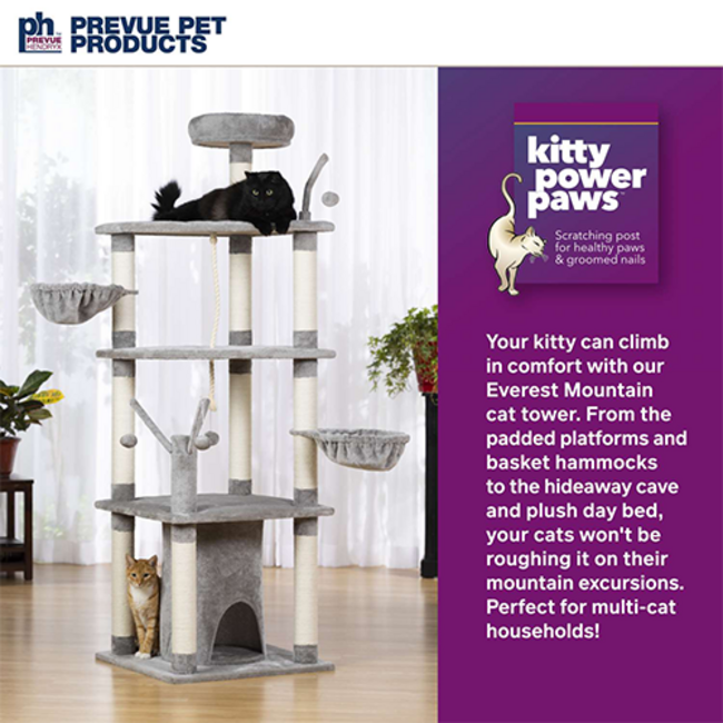 Prevue Hendryx Everest Mountain Cat Tree 72"