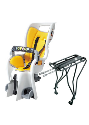 Topeak BabySeat II w/ 26-29" Disc Model Rack, Grey/Orange